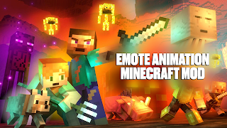 Emote Animation Minecraft Mod plakat