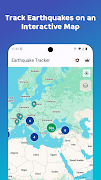 Earthquake App - Tracker, Map স্ক্রিনশট 1