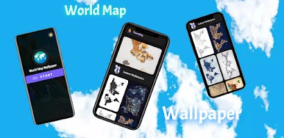World Map Wallpaper poster