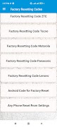 Factory Resetting Codes Ekran Görüntüsü 3