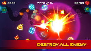 برنامه‌نما Tower Defense: Geometry War عکس از صفحه