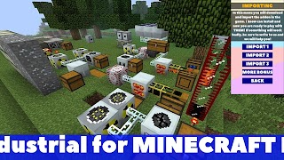 Industrial Mod Minecraft PE 포스터