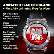 Animated Polish Flag Watchface screenshot 2