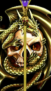 Skull lock screen. poster