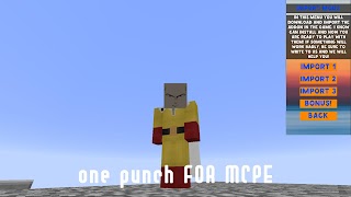 One Punch Mod for Minecraft PE Ekran Görüntüsü 2