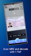 4 Schermata QR Reader & MRZ, NFC Reader