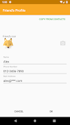 a Friend Call -Simple Contacts captura de pantalla 3