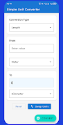 برنامه‌نما Simple Unit Converter عکس از صفحه