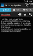Spanish dictionary screenshot 4