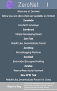 ZeroNet screenshot 1