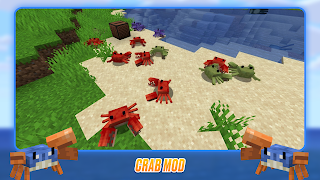 Crab Mobs Mod for Minecraft poster