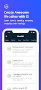 Learn JavaScript - JSDev [PRO] تصوير الشاشة 1