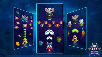Cat Invaders Galaxy Attack скриншот 3
