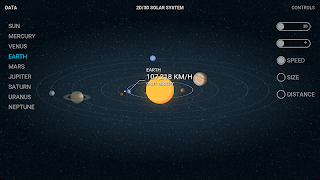 2D / 3D Solar System Screenshot 1
