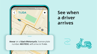 TUDA — order a ride imagem de tela 1