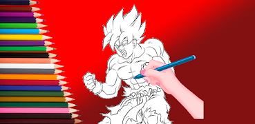 Ultra Instinct Coloring Book الملصق