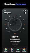 Digital Compass directions app poster