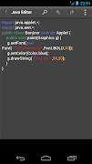 برنامه‌نما Java Editor عکس از صفحه