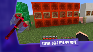 Poster Super Tools Mod for mcpe