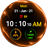 Three Color Fluid Watch Face اسکرین شاٹ 4