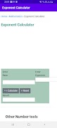 Exponent Calculator Affiche