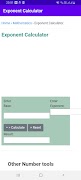 Exponent Calculator Plakat