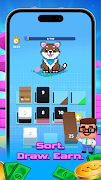 Pixel Stack: Sort & Money Game Ekran Görüntüsü 3