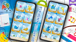 How to Draw Sea Animals Step b screenshot 6