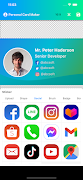 برنامه‌نما Personal Card Maker عکس از صفحه
