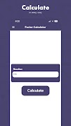Factor Calculator syot layar 1