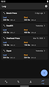 1 Rep Max Calculator and Log screenshot 2