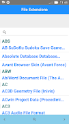 File Extensions ภาพหน้าจอ 1