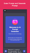برنامه‌نما AI Prompt Generator عکس از صفحه