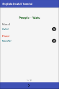 English Swahili Tutorial screenshot 1