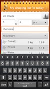 برنامه‌نما Shopping list عکس از صفحه