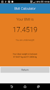 برنامه‌نما BMI Calculator عکس از صفحه
