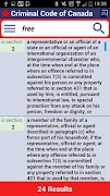 6 Schermata Criminal Code of Canada