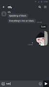Black Theme - KakaoTalk Theme screenshot 2