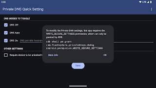 Private DNS Quick Setting capture d'écran 5