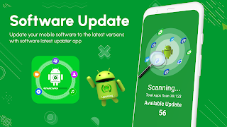 Teléfono App Actualizador Poster