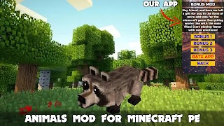 Animals Mod for Minecraft PE Poster
