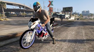 Mod Bussid Motor Drag Satria اسکرین شاٹ 2