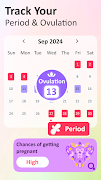 Period Tracker and Ovulation स्क्रीनशॉट 3