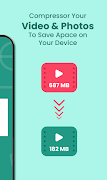 Video Compressor &  Fast Compress Video captura de pantalla 7