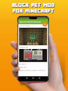 برنامه‌نما Block Pet Mod for Minecraft عکس از صفحه