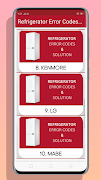 All Refrigerator Error Codes Screenshot 2