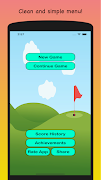 Mini-Golf Score Card Affiche