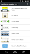 Mobile Cable Label Tool تصوير الشاشة 1