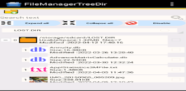 5 Schermata File Manager Tree Directory