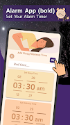برنامه‌نما Simple Alarm Clock-Night Clock عکس از صفحه